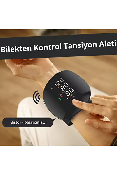 Laraheiser Dijital Türkçe Konuşan El Bilekten Tam Otomatik Tansiyon Ölçme Ale...