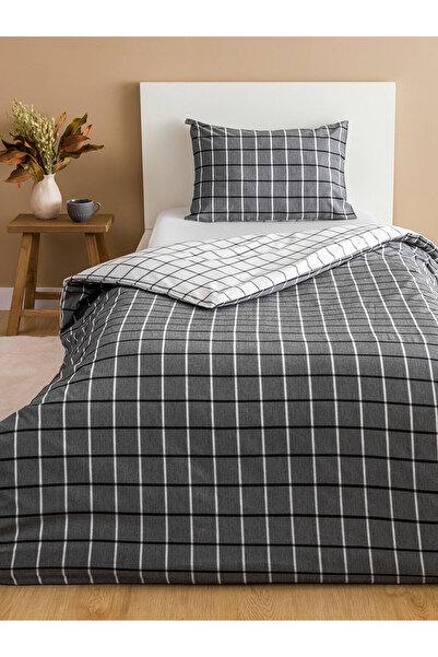 LC Waikiki Karişik Çizgi Desenli Tek Kişilik Nevresim Seti