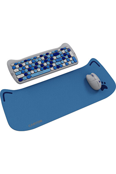 CANYON Kit wireless HSET-W6 Kitty Edition, albastru