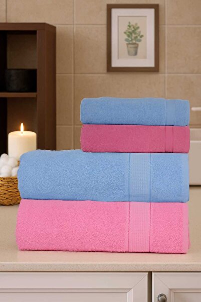 Mela Home Set de prosoape de baie din bumbac 100% piese - Set de baie turceas...