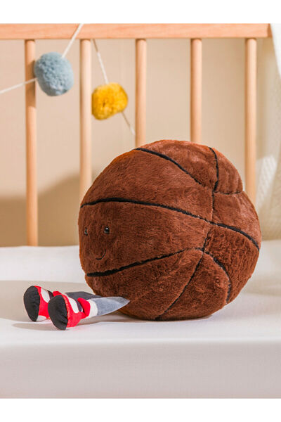 LC Waikiki Mixed Basketball Ball Figured Plush Baby Pillow 24 cm