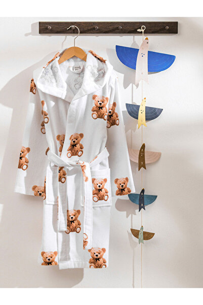 LC Waikiki Alita City Lcw Home Mixed Velvet Printed Children's Bathrobe with ...