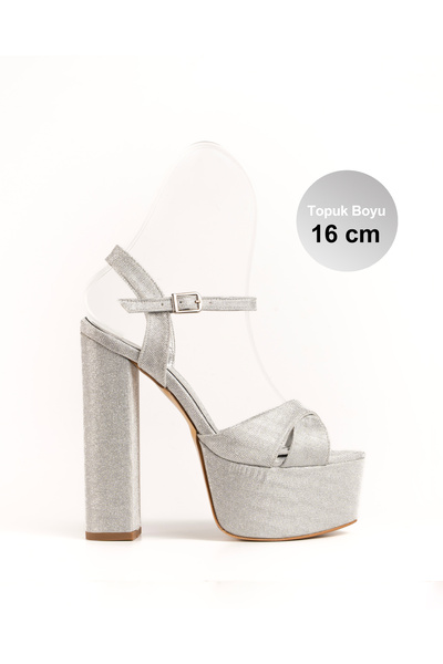 E&L Company Net 16cm Gümüş Simli kumaş. Koşma Garantilidir.