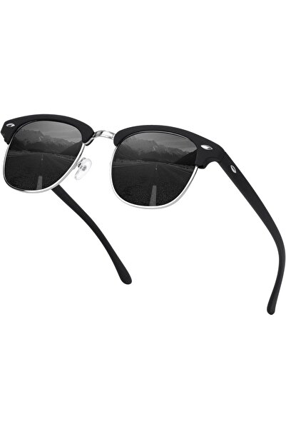 ZARORA Gimdumasa Polarized Sunglasses Men Semi-Rimless Frame Sun Glasses for Men Women Retro Driving Shades