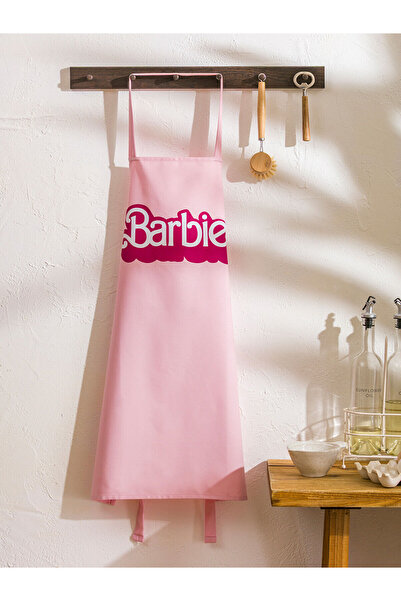 LC Waikiki Lcw Home Pink Poplin Printed Kitchen Apron with Nevavm Difference
