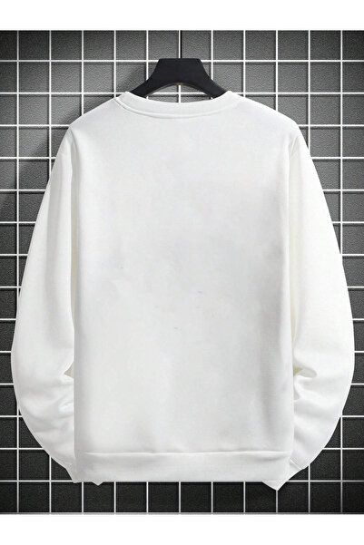 uyguntarz Unisex Love Hearts Printed Design Oversize Sweatshirt