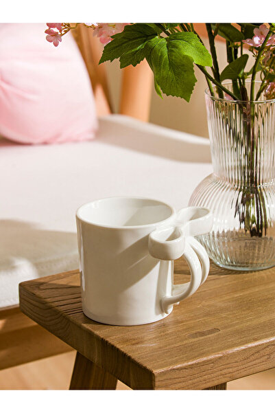 LC Waikiki White Bow Detailed Ceramic Mug 360 ml