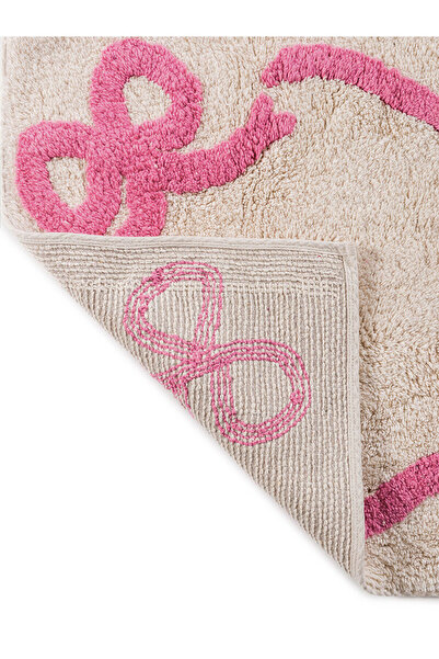 LC Waikiki Pink Embroidered Bath Mat 50X80 cm