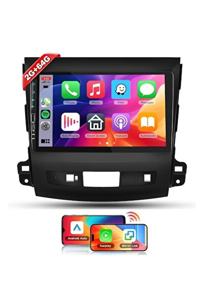 Hodozzy Sistem de navigare Android pentru Mitsubishi Outlander, Peugeot 4007,...