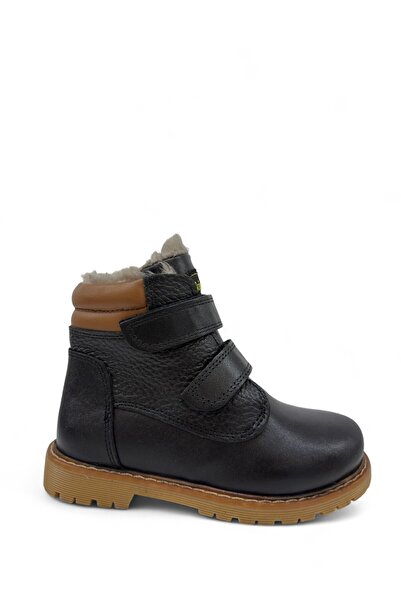 Tekiner Genuine Leather Fur Unisex Children's Boots