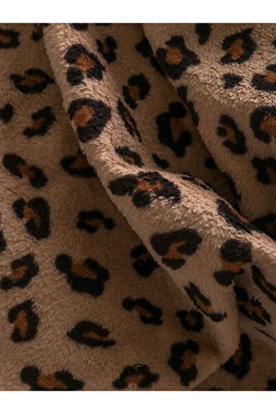 LC Waikiki Lcw Home Leopard Patterned Double Blanket