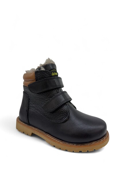 Tekiner Genuine Leather Fur Unisex Children's Boots