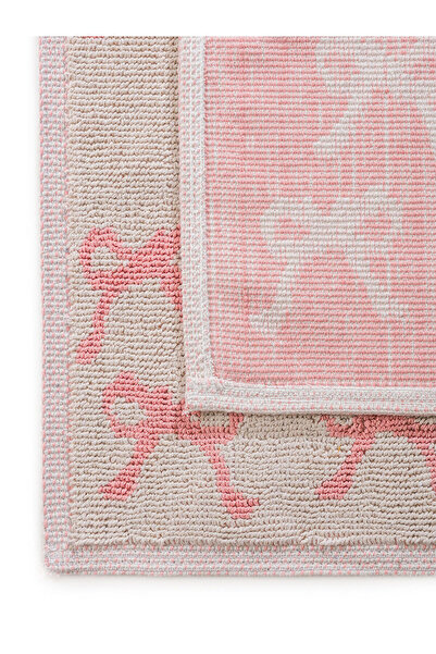 LC Waikiki Peak New Season Bow Printed Bath Mat Set of 2