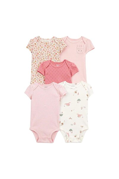 Carter's Carters Layette Kız Bebek Body Çoklu Paket 1T009510