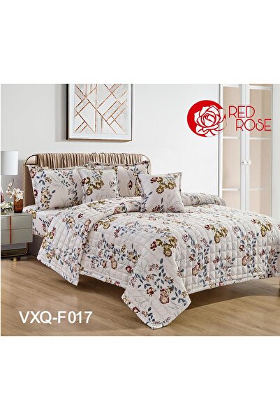 Red Rose Winter double bedspread, soft velvet, 4-piece system, compressed filling, quilt size 160 x 220 cm