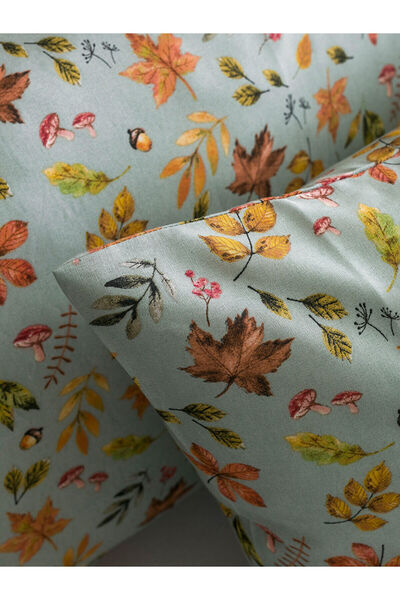 LC Waikiki Yeşil Çiçek Baskılı Çift Kişilik Nevresim Seti