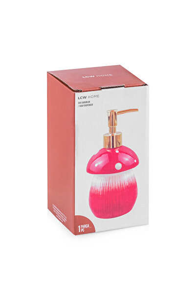 LC Waikiki Ceramic Liquid Soap Dispenser with Red Mushroom Figure