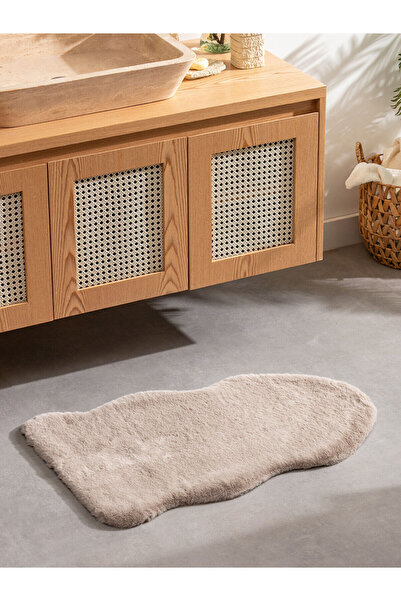 LC Waikiki Beige Plush Bath Mat 55X85 cm