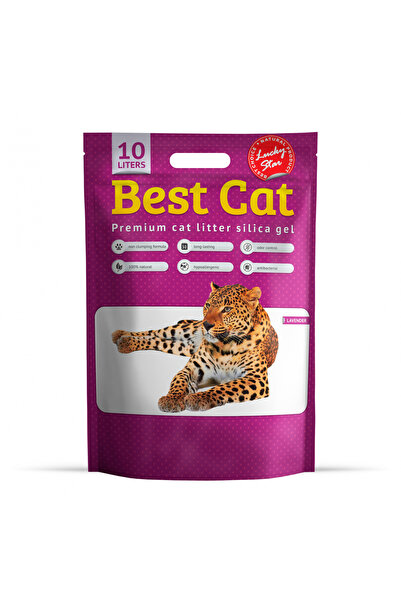 Best Cat Silicat - Litieră igienică pentru pisici, lavandă 10l