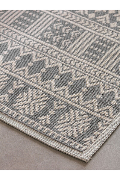 LC Waikiki Gray Patterned Bath Mat Set of 2