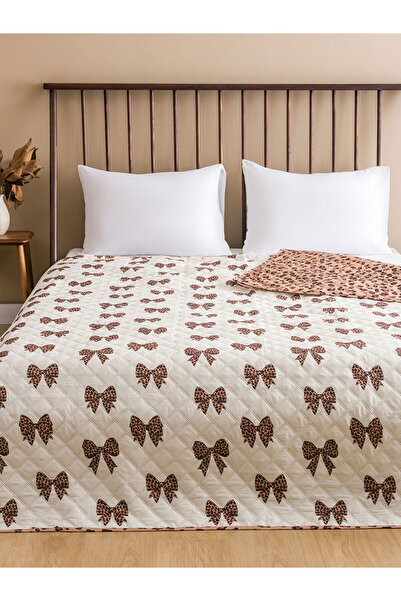LC Waikiki Fiyonk Desenli Çift Kişilik Yatak Örtüsü 200x220 cm