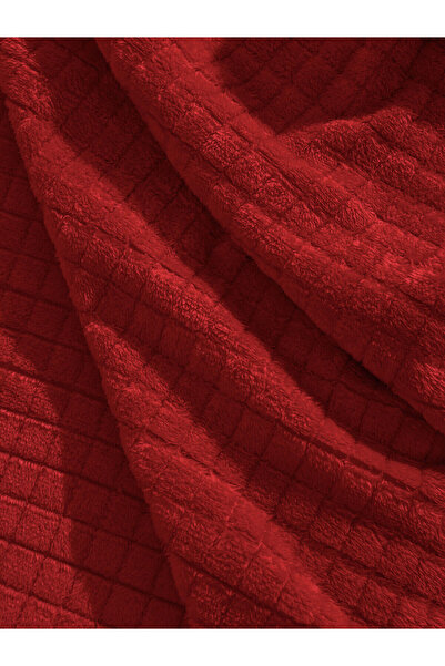 LC Waikiki Kirmizi Çift Kişilik Pelüş Battaniye 200x220 cm