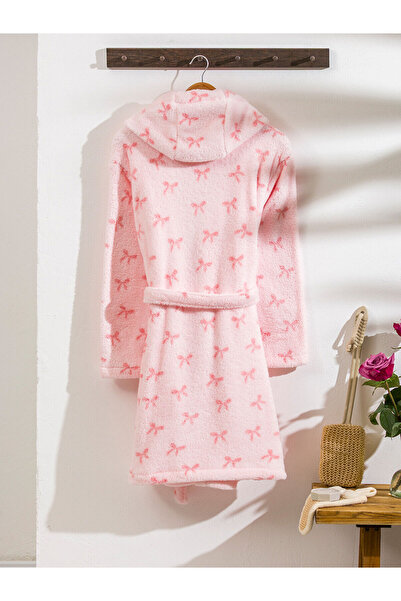 LC Waikiki Γυναικείο μπουρνούζι με ροζ φιόγκο