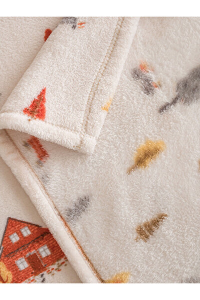 LC Waikiki Peak Yeni Sezon Baskılı Çift Kişilik Battaniye 200x220 cm