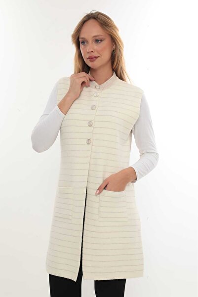 QUAWEAR Велосипедний комір, накладні кишені, бородатий ангорський жилет