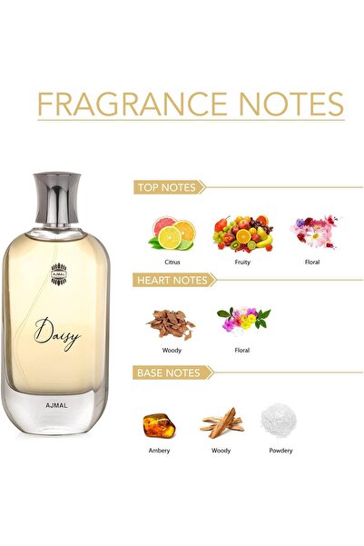 Ajmal Daisy Eau De Perfume, 100ml Long Lasting Scent Spray Gift For Women - Long Lasting