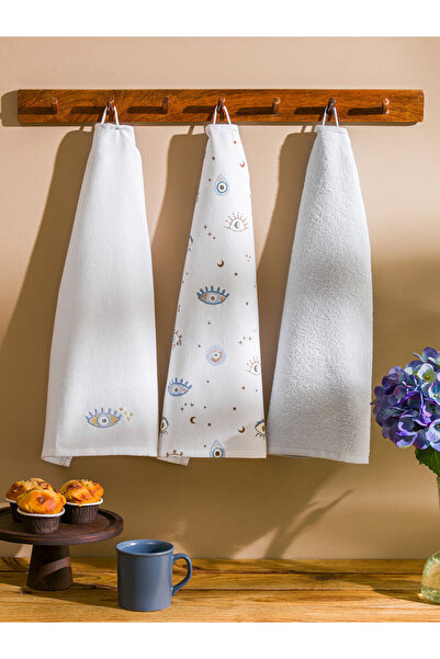 LC Waikiki Alita City Lcw Home Blue Curl Printed Drying Cloth with a Difference