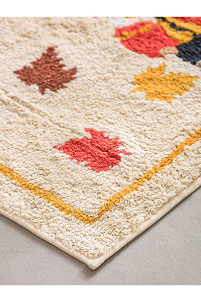 LC Waikiki Μικτό βελούδινο χαλάκι μπάνιου με κέντημα αρκούδας 50x80 εκ.