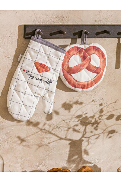 LC Waikiki Vizyon New Season Printed Oven Gloves and Potholders