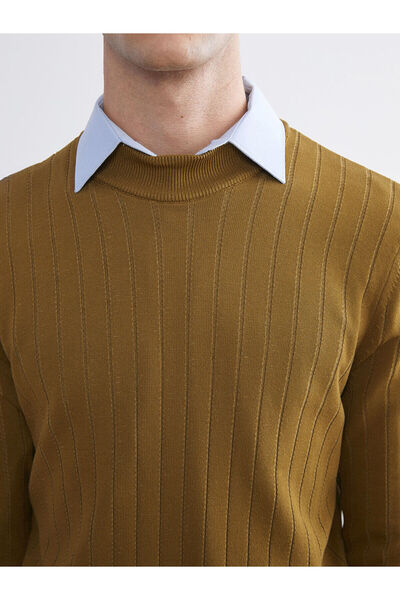 LC Waikiki Ανδρικό πλεκτό πουλόβερ με μισό ζιβάγκο Sari