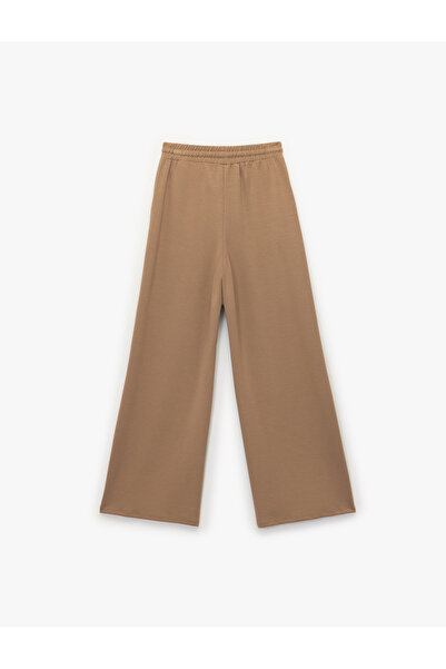 Koton Oversize Yüksek Bel Cep Detaylı Geniş Paça Spor Eşofman Altı