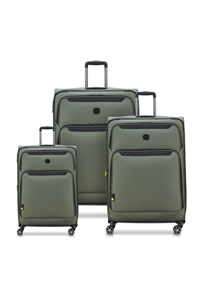 Delsey JENNIFER 3-PIECE SET 55/70/82CM (L+M+S) GREEN