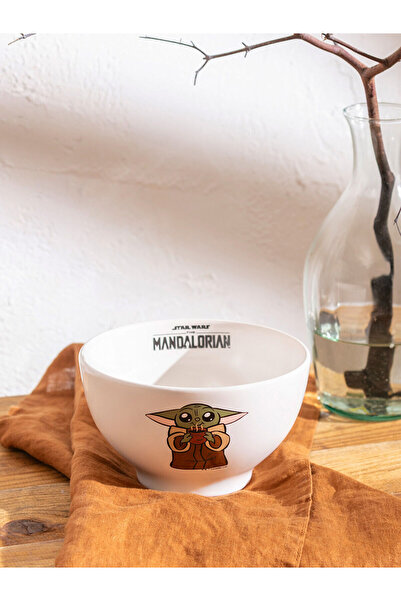 LC Waikiki وعاء سيراميك مطبوع عليه بيبي يودا مقاس 14 سم