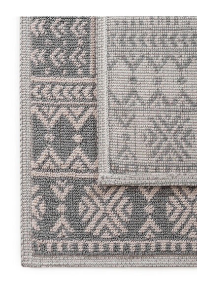 LC Waikiki Gray Patterned Bath Mat Set of 2