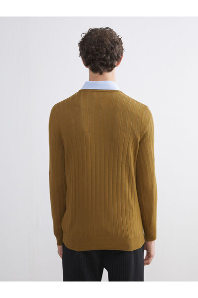 LC Waikiki Ανδρικό πλεκτό πουλόβερ με μισό ζιβάγκο Sari