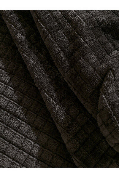 LC Waikiki Anthracite Double Plush Blanket 200X220 cm