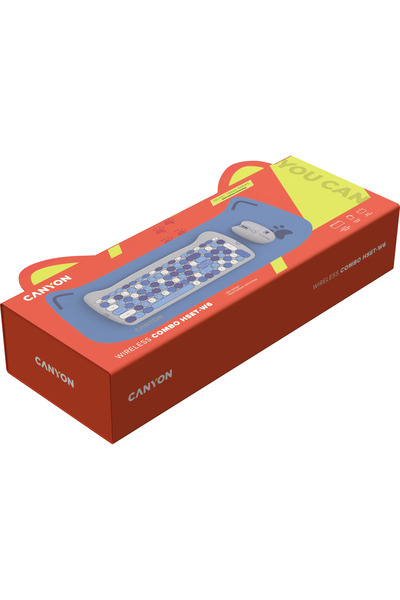 CANYON Ασύρματο κιτ HSET-W6 Kitty Edition, μπλε