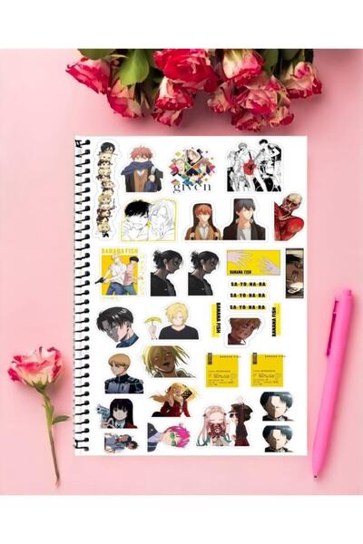 animeandyourworld Banana Fish Anime Defter 1 Adet Özel Tasarım a5 Boyutu 15*2...
