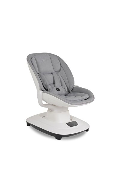 Cangaroo Electric Baby Swing Hera Light Grey with Mobile App, 7 Swing Modes, 360° Rotation, Music,