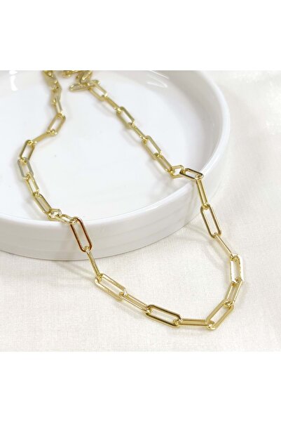 Güler Yüzlü Silver XUPING 5 MM ATAÇ ZİNCİR KOLYE 50 CM GOLD