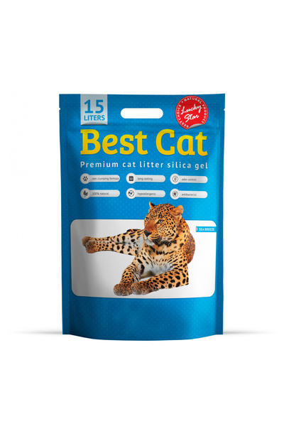 Best Cat Silicat - Așternut igienic pentru pisici, Fresh Marine 15l