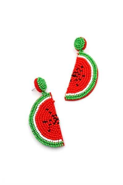 MENESSA Watermelon earring - red