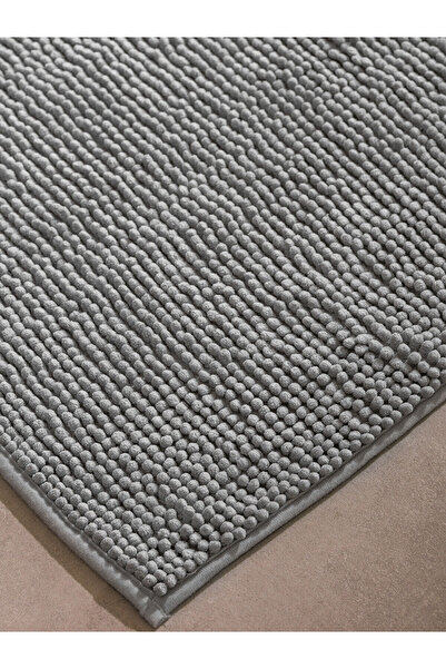 LC Waikiki Gray Bud Patterned Bath Mat 50X80 cm