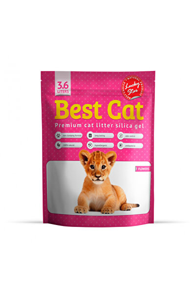 Best Cat Silicat - Litieră igienică pentru pisici, cu aromă florală, 3,6 l