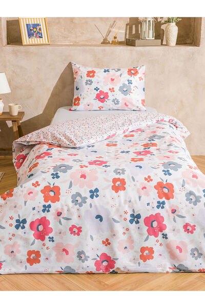 LC Waikiki Karişik Çiçek Baskılı Tek Kişilik Nevresim Takımı