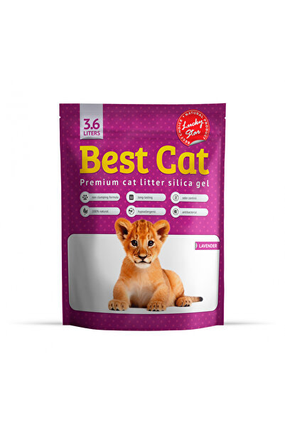 Best Cat Silicat - Litieră igienică pentru pisici, lavandă 3,6 l